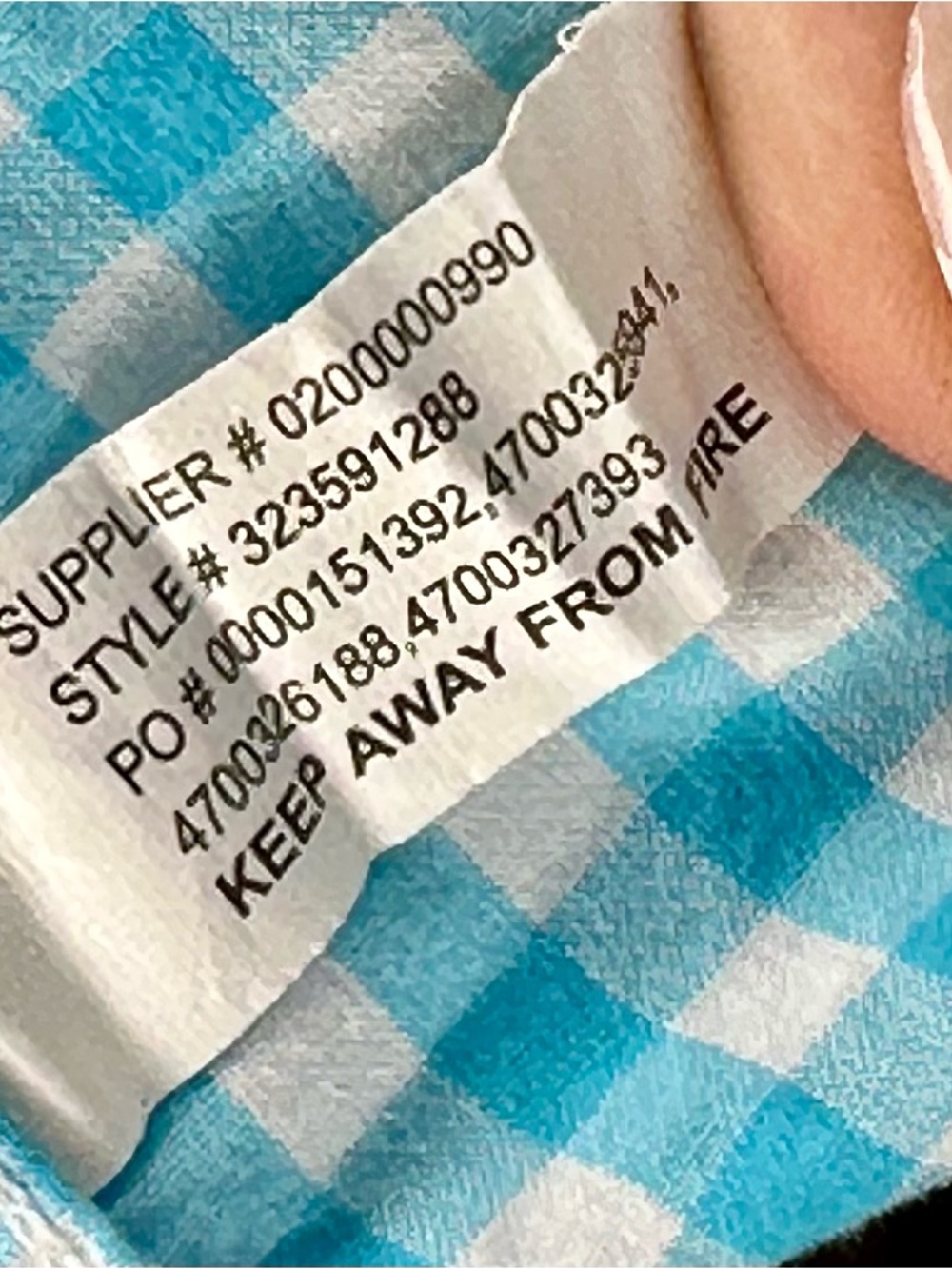 Ralph Lauren Turquoise and White Gingham Boys Button-Down Shirt Size M (10-12) - Picture 6 of 6